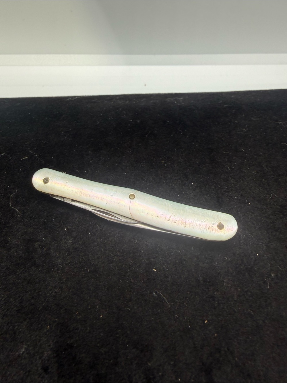 Vintage Germany Mother of Pearl Folding Pen Knife Pocket Knife
